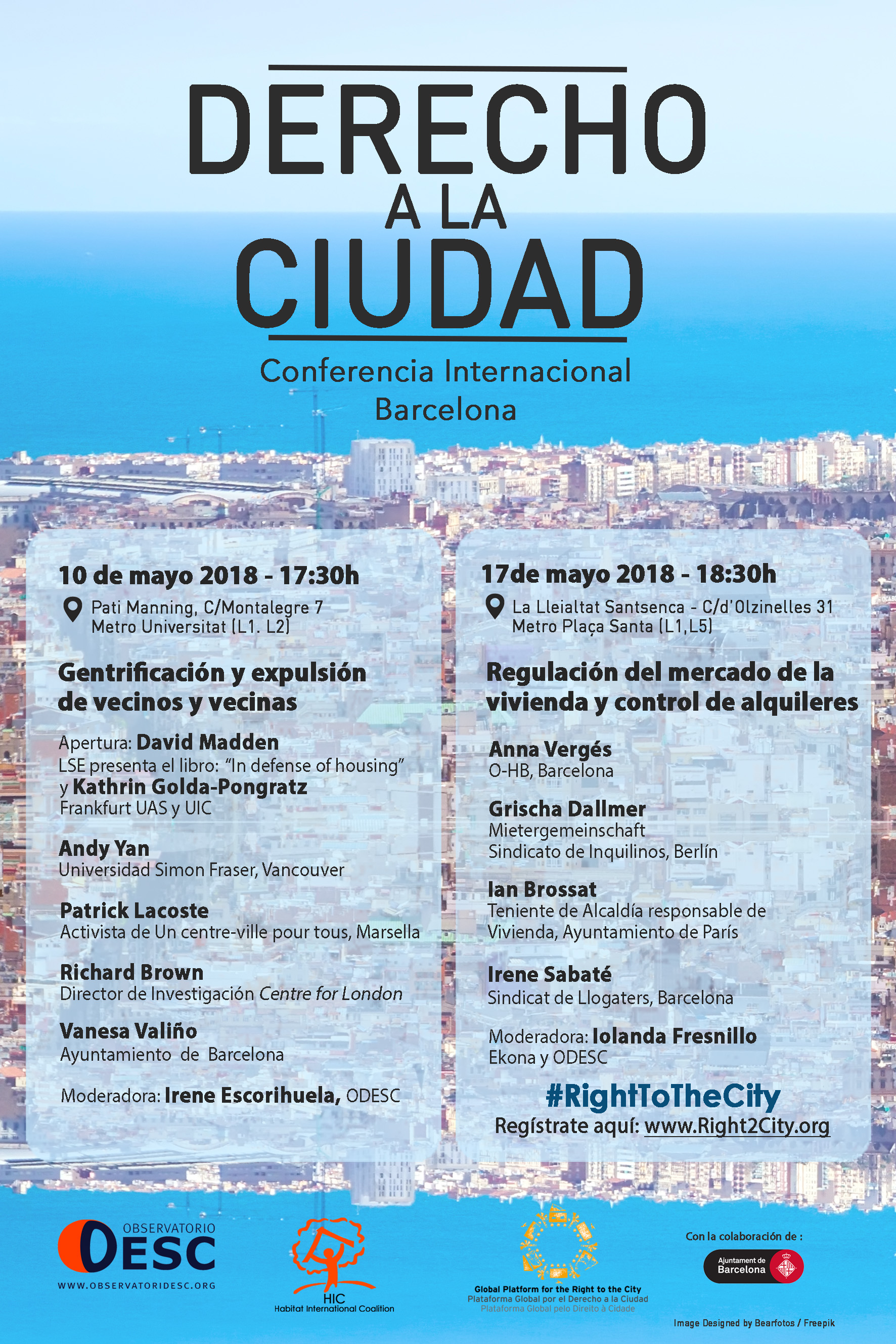Derecho a la Ciudad, Conferencia Internacional Barcelona