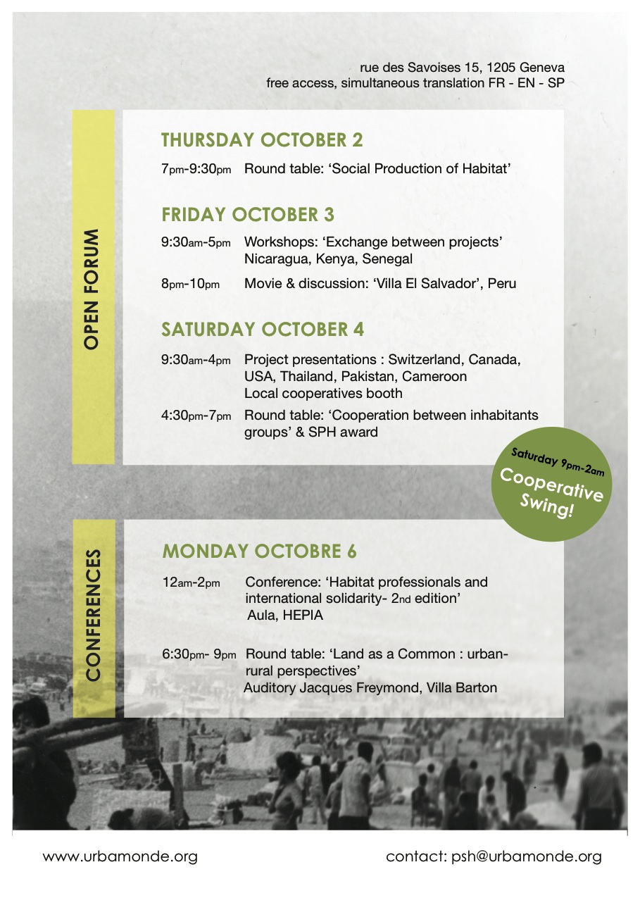 Social Production of Habitat Forum 2014