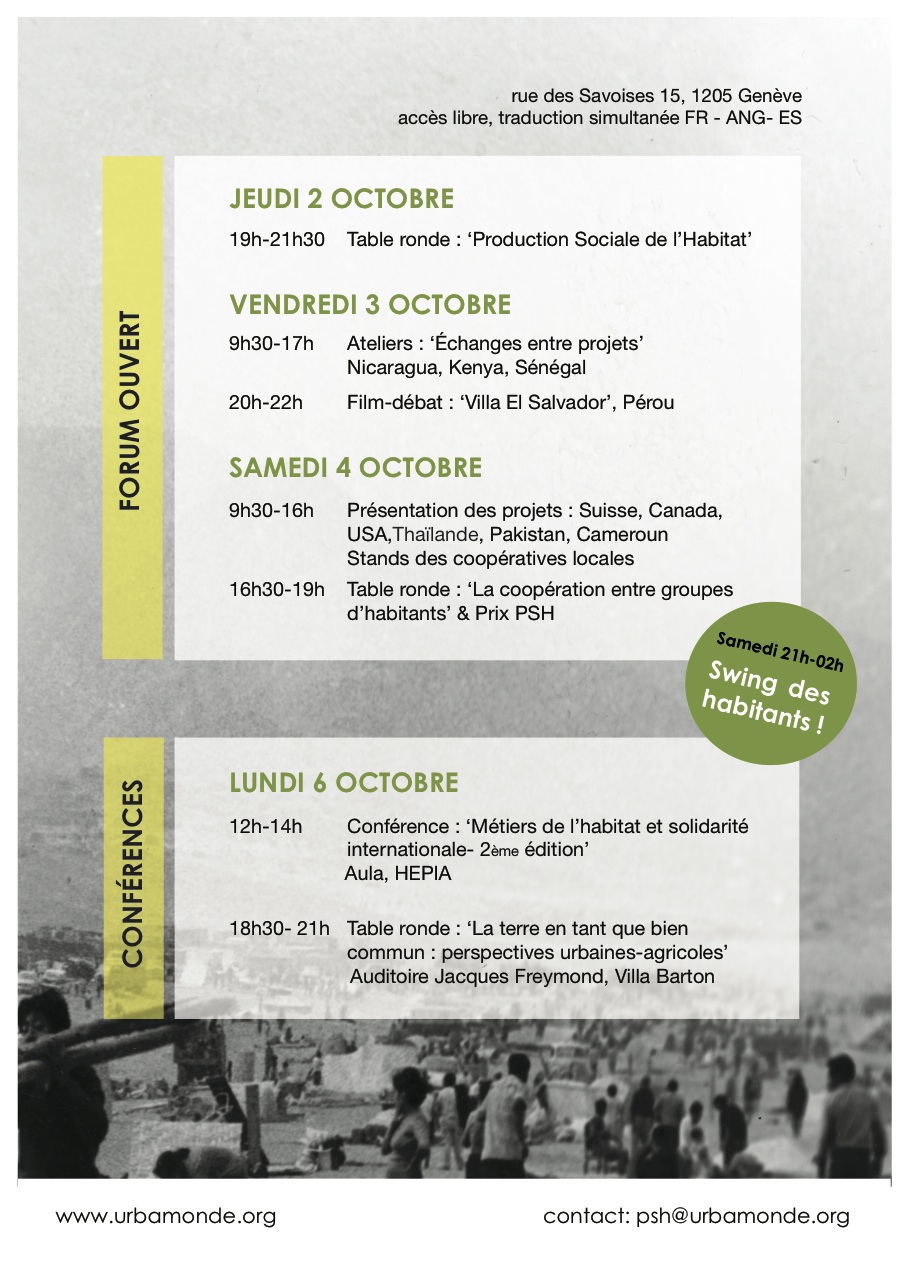Forum Production Sociale de l’Habitat 2014