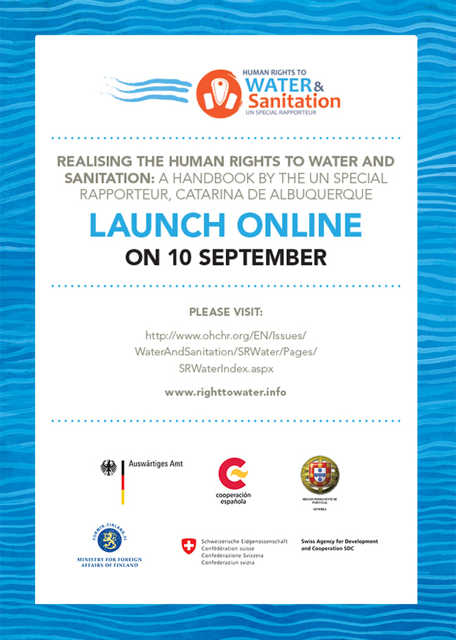 Handbook for Realizing the Human Rights to Water and Sanitation Launch Event