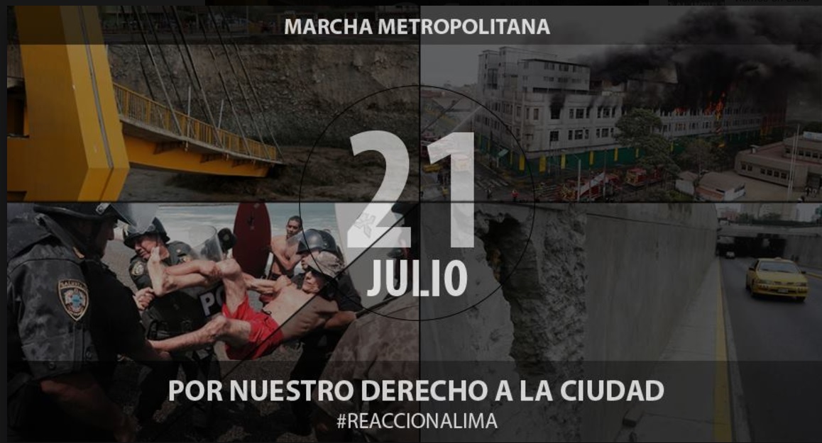 Lima. Marcha Metropolitana: Por Nuestro Derecho a la Ciudad