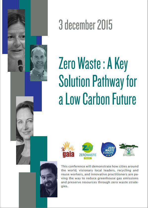 France. Conference “Zero Waste: A Key Solution Pathway for a Low Carbon Future”