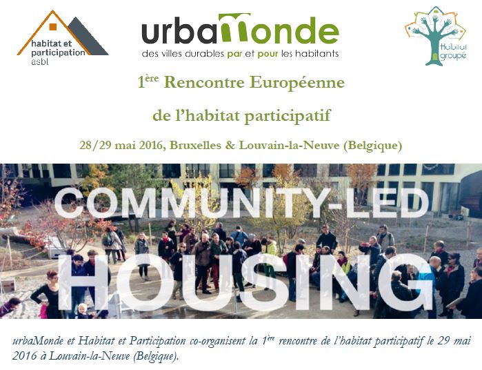Belgique. 1ère Rencontre Européenne de l’habitat participatif