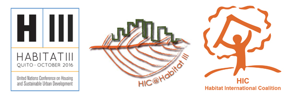 Résumé des activités de HIC lors d’Habitat III