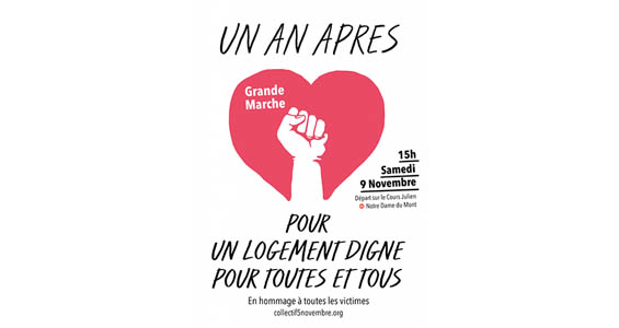 Grande mobilisation : Première commémoration de l’effondrement de 2 bâtiments à Marseille