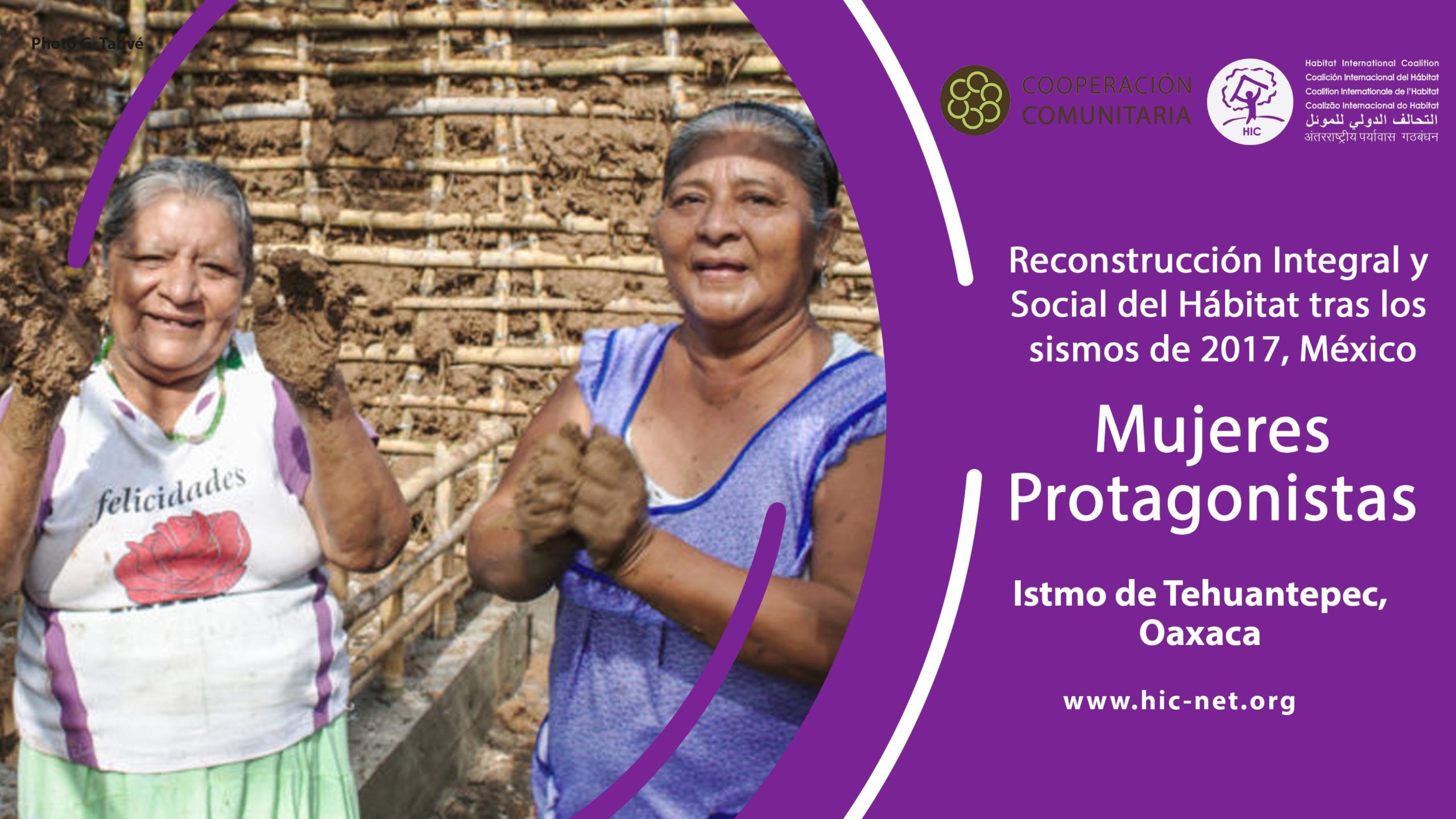 Testimonies of the women of Tehuantepec, protagonists in the integral and social reconstruction of the habitat