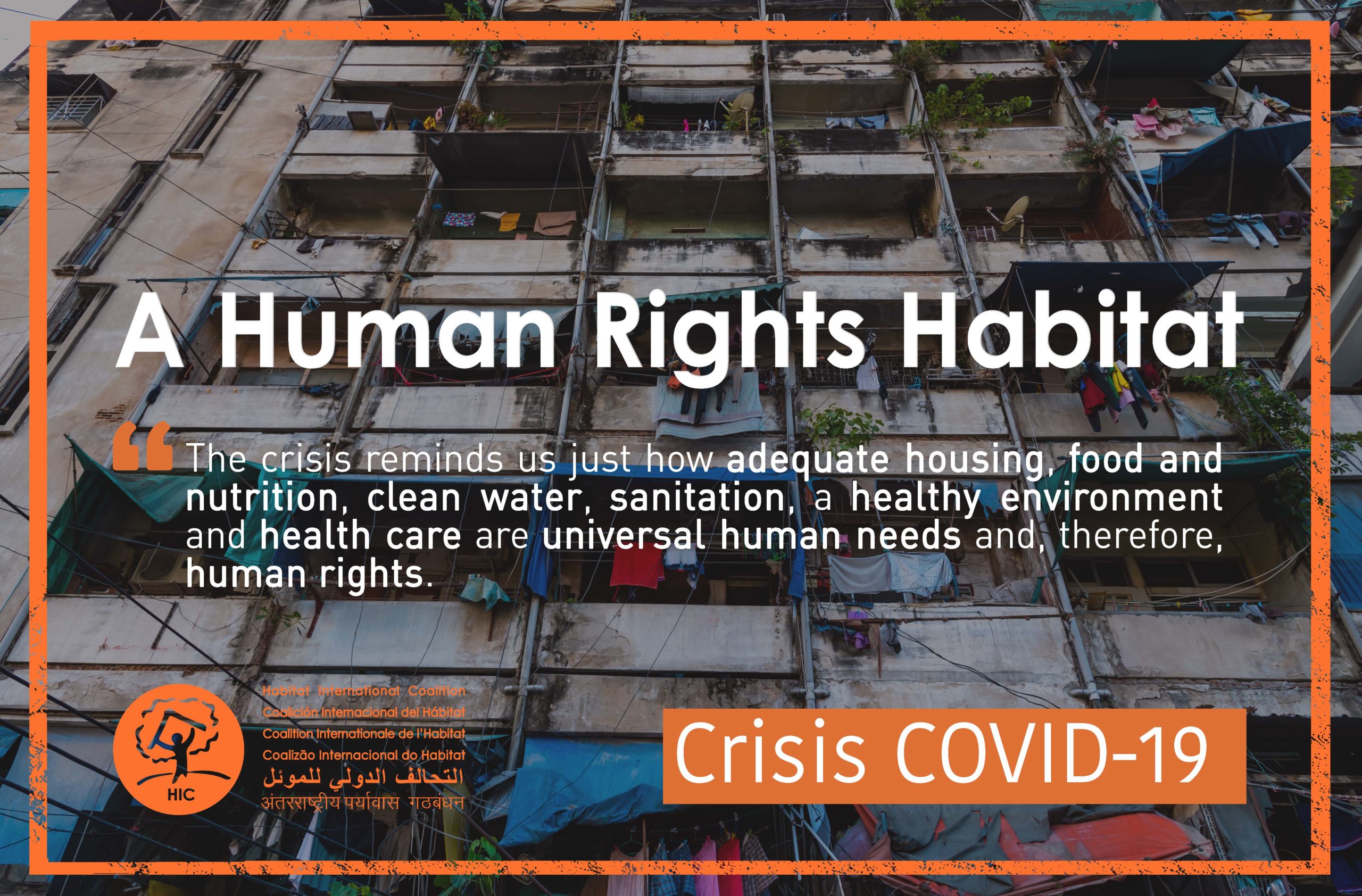 COVID-19: We Need a Human Rights Habitat