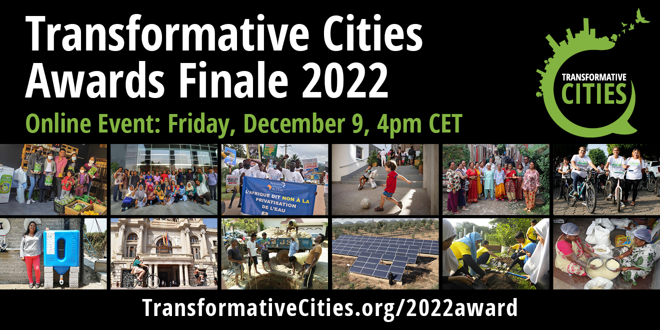 Who will win the Transformative Cities Award?