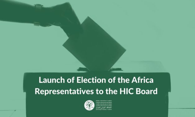 Time to vote to elect your Representative to the Habitat International Coalition Board for the 4-year mandate (2023-2027) 