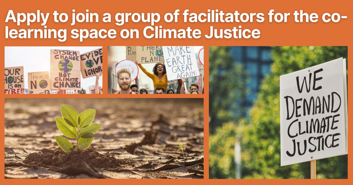 Convocatoria para facilitadoras-es Espacio de aprendizaje mutuo sobre justicia climática