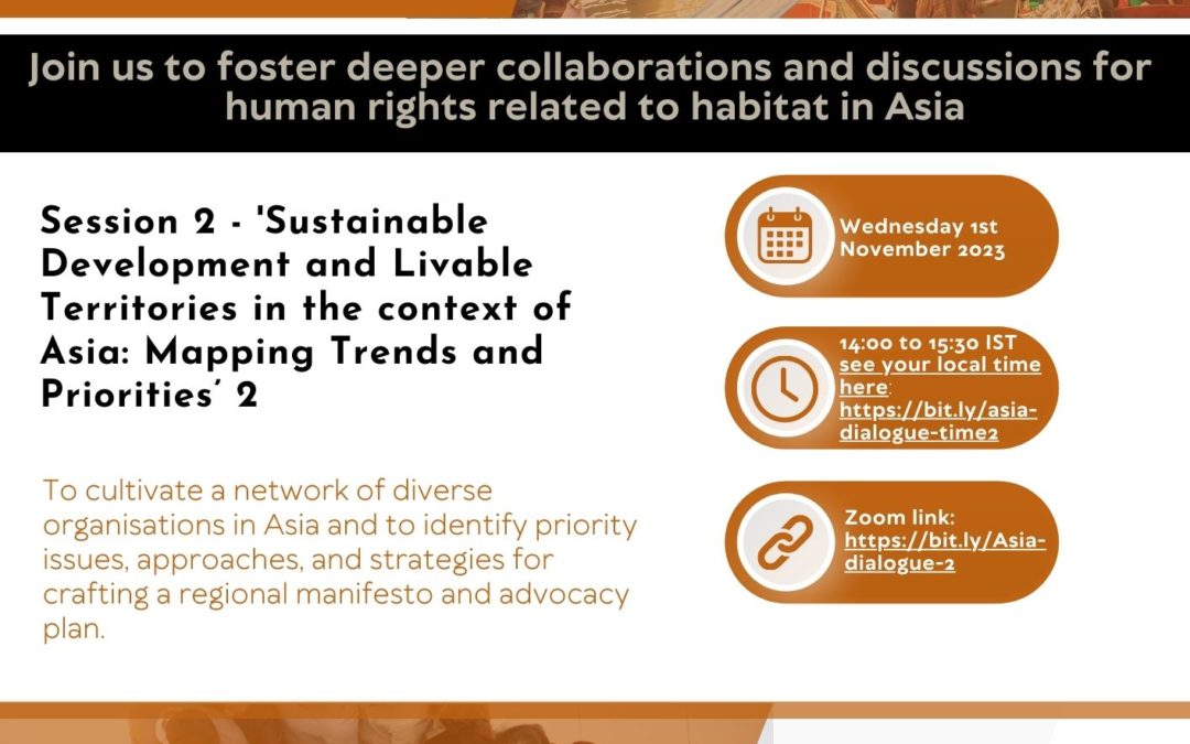 Asia Habitat Dialogues – Session 2