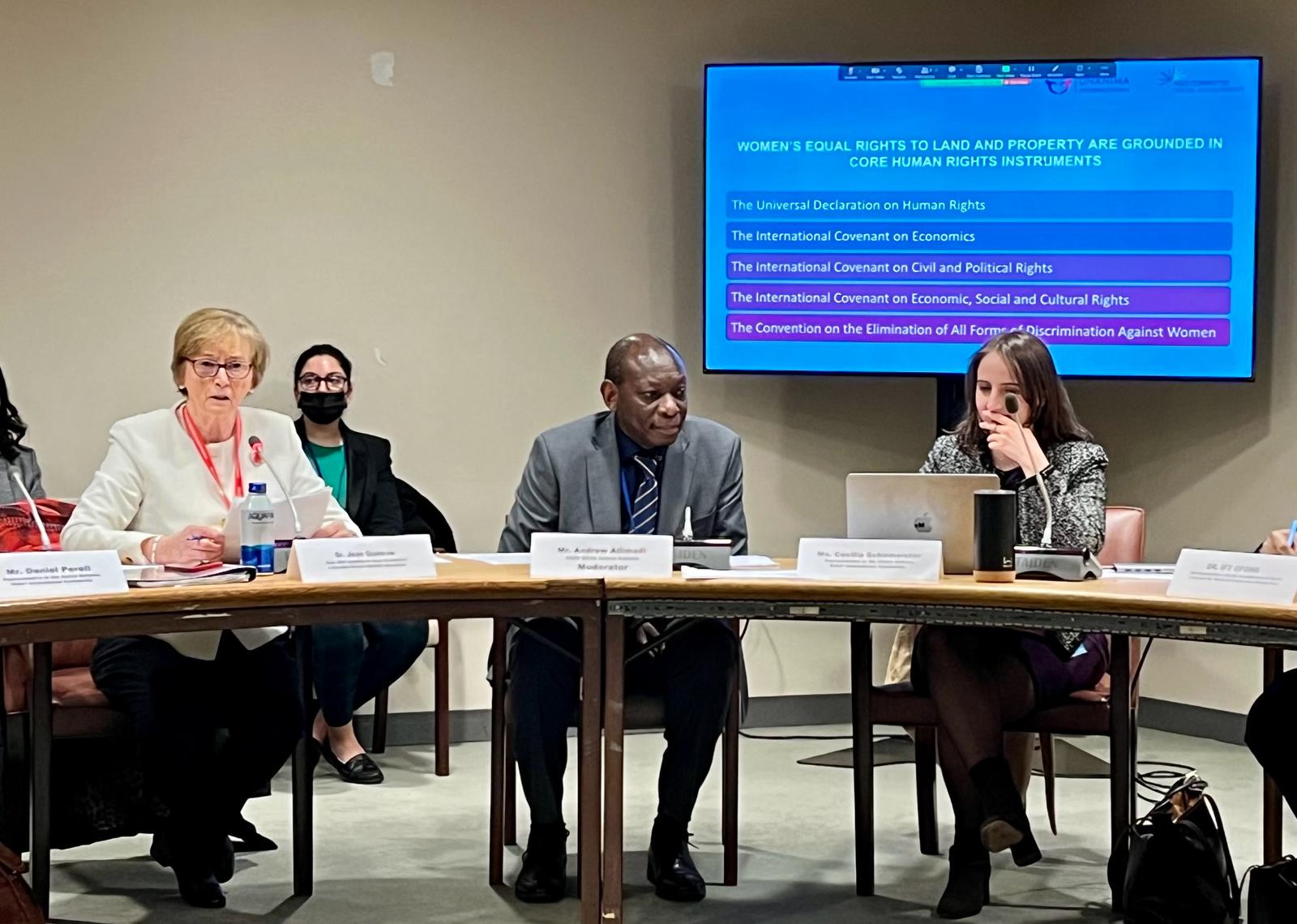 Securing land and habitat rights can help safeguard women against  domestic violence and poverty – CSocD62 event report