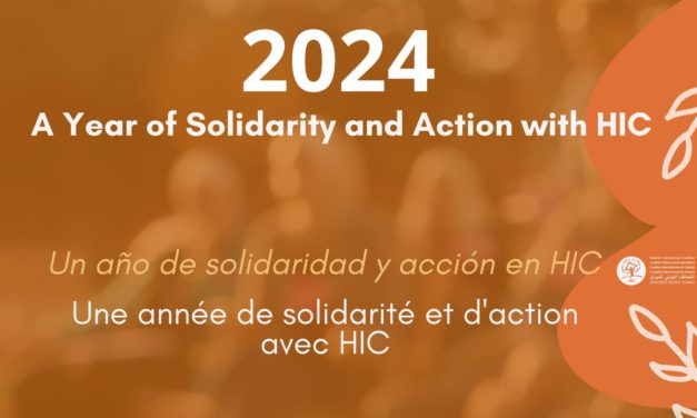 Message de fin d’année 2024 de HIC