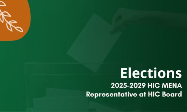 Appel à candidatures : Élection des représentant-e-s HIC-MENA (2025-2029)